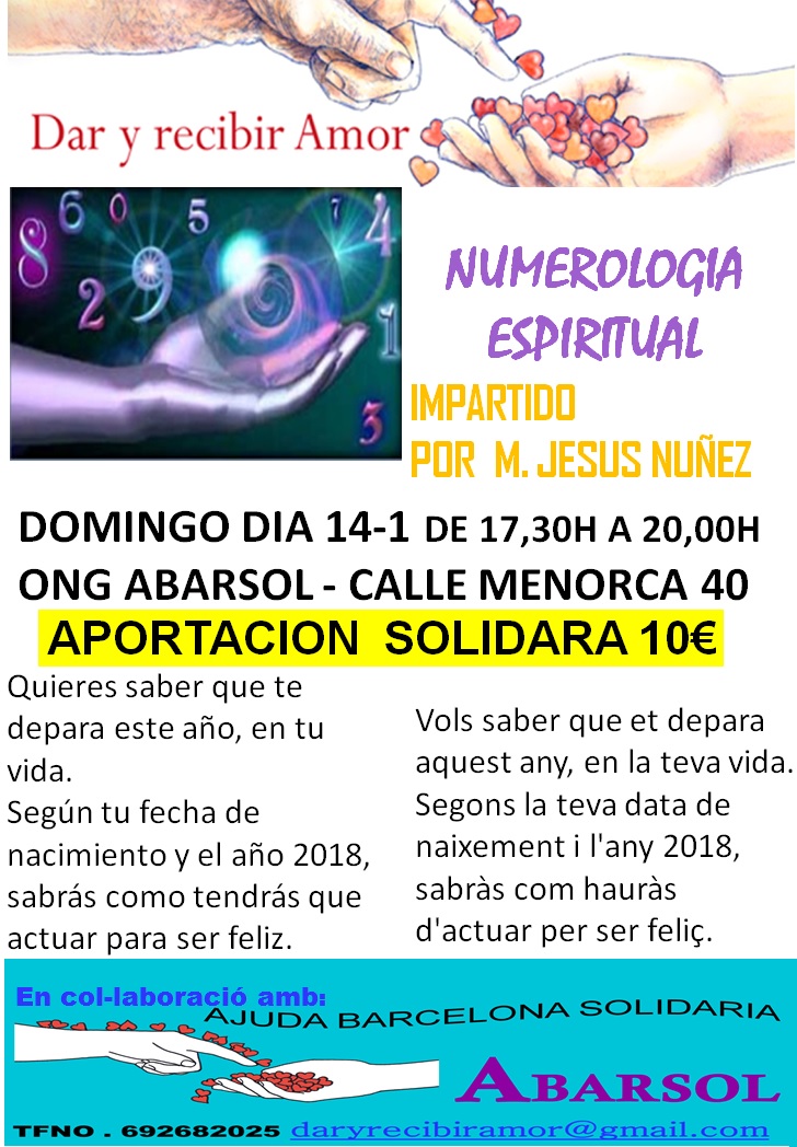 TALLER DE NUMEROLOGIA ESPIRITUAL