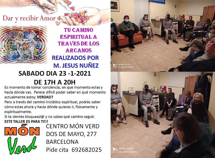 TALLER  DEL SÁBADO «TU CAMINO ESPIRITUAL A TRAVÉS DE LOS ARCANOS»