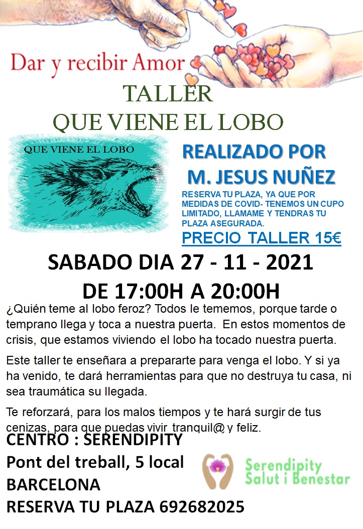 TALLER – QUE VIENE EL LOBO