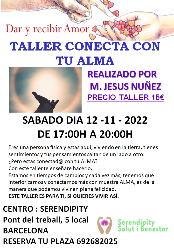 TALLER:  CONECTA CON TU ALMA