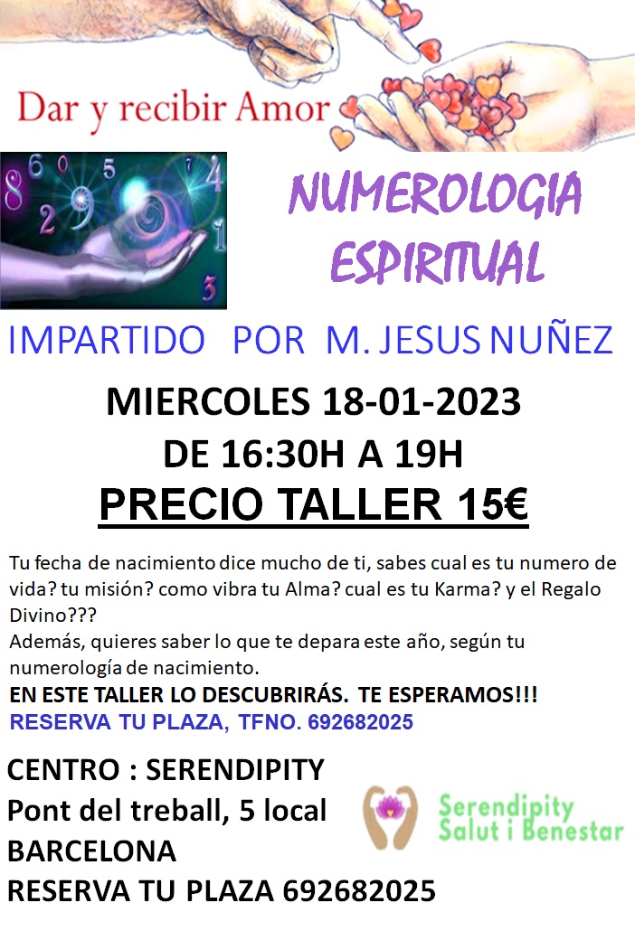 TALLER DE NUMEROLOGIA ESPIRITUAL