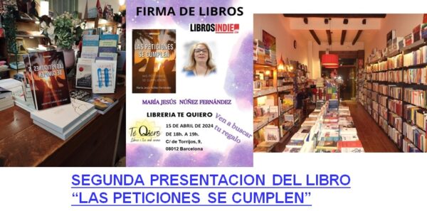 VIDEO DE LA SEGUNDA PRESENTACION DE MI LIBRO EN LA LIBRERIA TE QUIERO