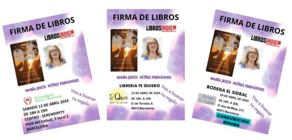 PRESENTACIONES DE MI LIBRO EN EL MES DE ABRIL -2024